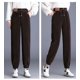 thumbnail image 1 of Pantalones gruesos de terciopelo de chenilla para mujer, pantalones harén casuales de piernas cálidas para otoño e invierno para mujer, 1 of 3