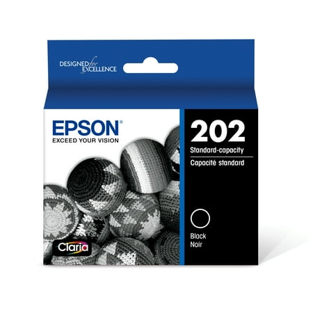 UPC: 0010343941274 | EPSON 202 Claria Ink Standard Capacity Black Cartridge (T202120-S) Works with WorkForce WF-2860  Expression XP-5100