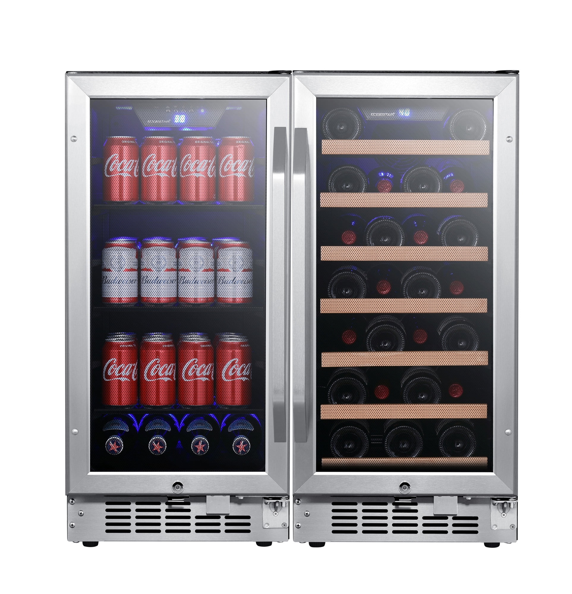 Edgestar Cwbv80301 30" Wide 30 Bottle 80 Can SideBySide Wine And