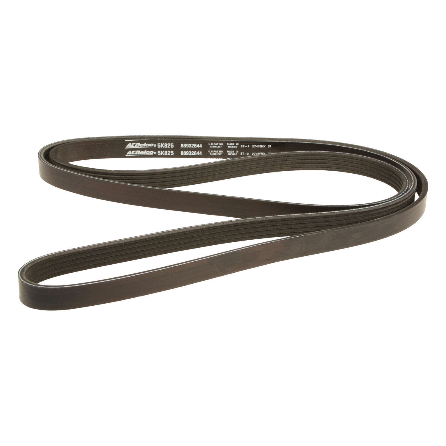 ACDelco Professional 5K825 Standard V-Ribbed Serpentine Belt Fits 1989 Chevrolet Cavalier