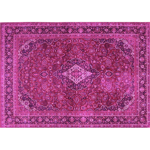 Ahgly Company Indoor Rectangle Persian Pink Traditional Area Rugs, 2' x 4'