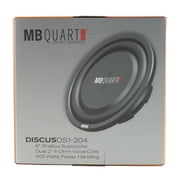 MB Quart DS1-204 400 وات 8 بوصة ضحلة DVC 4 أوم سيارة مضخم صوت زوج