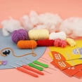 thumbnail image 4 of MIUSIE Non Finished Dinosaur&Penguin Shaped Crochet Hook Material Package DIY Handmade Knitting Needles Kit For Beginners, 4 of 6
