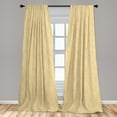 thumbnail image 5 of Ambesonne Beige Curtains, Wooden Texture Organic, Pair of 28"x95", Cream, 5 of 5