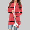 thumbnail image 2 of Cardigan pour Femme Manches Longues Ouvert devant Cardigan Léger Casual Fall Jacket Clothes, 2 of 6