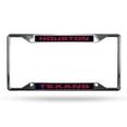 thumbnail image 4 of Houston NFL Texans (Set of 2) All Corner EZ View Chrome Metal Laser Cut License Plate Frames, 4 of 5