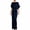Navy 16, variant on Summer Dresses for Women Satin Maxi Dress, Crew Neck Batwing Half Sleeve Loose Draped Flowy Floor Length Elegant Evening Formal Gown Cocktail Dresses for Women