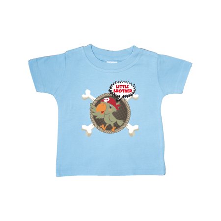 

Inktastic Little Brother Pirate Gift Baby Boy T-Shirt