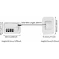 thumbnail image 3 of 2 Pack Coded Combination Refrigerator Locks, Child Safe Refrigerator Lock, Child Safety Cabinet Window Locks, Baby Door Lock - Black, 3 of 5