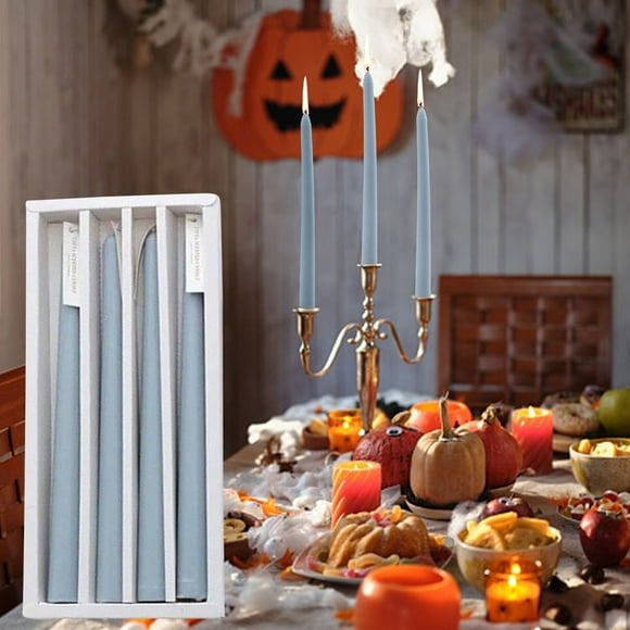 Vacemry Under $5 Single Color Taper Candle, Pure Wax Long Rod for Candelabra, Classic Birthday Celebration Candle, Formal Event Lighting for Wedding Anniversary