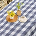thumbnail image 3 of PinShang Buffalo Checkered Tablecloth, Wrinkle Resistant Heavy Weight Yarn Fabric Plaid Table Cover, for Kitchen Dinning Tabletop, Gray + White, 55"*70", 3 of 7