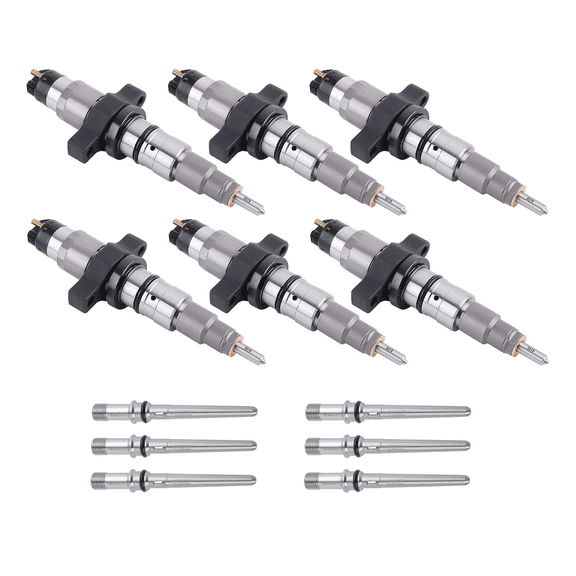 Woudy 6PCS Fuel Injectors Fits for 2003-2004 Dodge Ram 2500 3500 Cummins 5.9L 0445120255