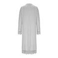 thumbnail image 3 of UJNDER Womens Coats and Jackets Elegant Plus Size Long Open Front Cardigan Lightweight Breezy Lace Cover Up Knitted Grey M, 3 of 3