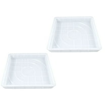 2 Pcs Colored Brick Plastic Mold Garden Stone Gardening Stepping Stones Outdoor Flooring White Polypropylene