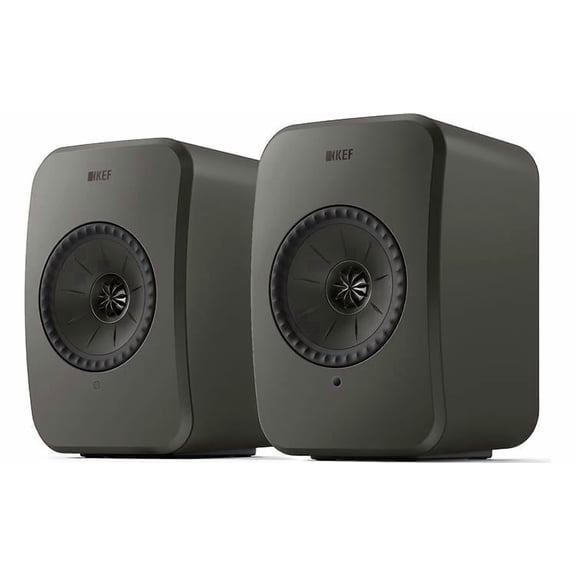 KEF LSX II LT Powered speakers with Wi-Fi, Apple AirPlay® 2, Google Cast, and Bluetooth® (Graphite Grey)