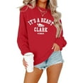 thumbnail image 2 of Christmas Sweatshirts for Women It's a Beaut Clark Letter Print Pullover Xmas Casual Long Sleeve Crewneck Tops, 2 of 3