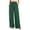 Army Green, variant on Womens Casual Ruffle High Waist Pants Elastic Waist Straight Wide Leg Vacation Lounge Cargo Pants with Pockets