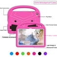 thumbnail image 6 of Allytech Galaxy Tab A9+ Case, Kids Friendly EVA Rubber Stand Handle Grip Shockproof Protective Lightweight Cute Case Cover for Galaxy Tab A9 Plus 11" SM-X210 X215 X217 - Pink, 6 of 9