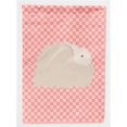 thumbnail image 1 of Carolines Treasures BB7959GF Fluffy Angora Rabbit Pink Check Garden Flag, 1 of 3