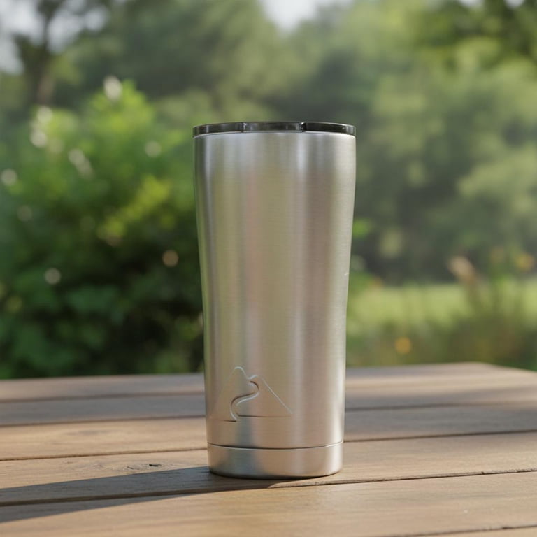 Ozark Trail 22 oz Vacuum Insulated Stainless Steel Tumbler Silver