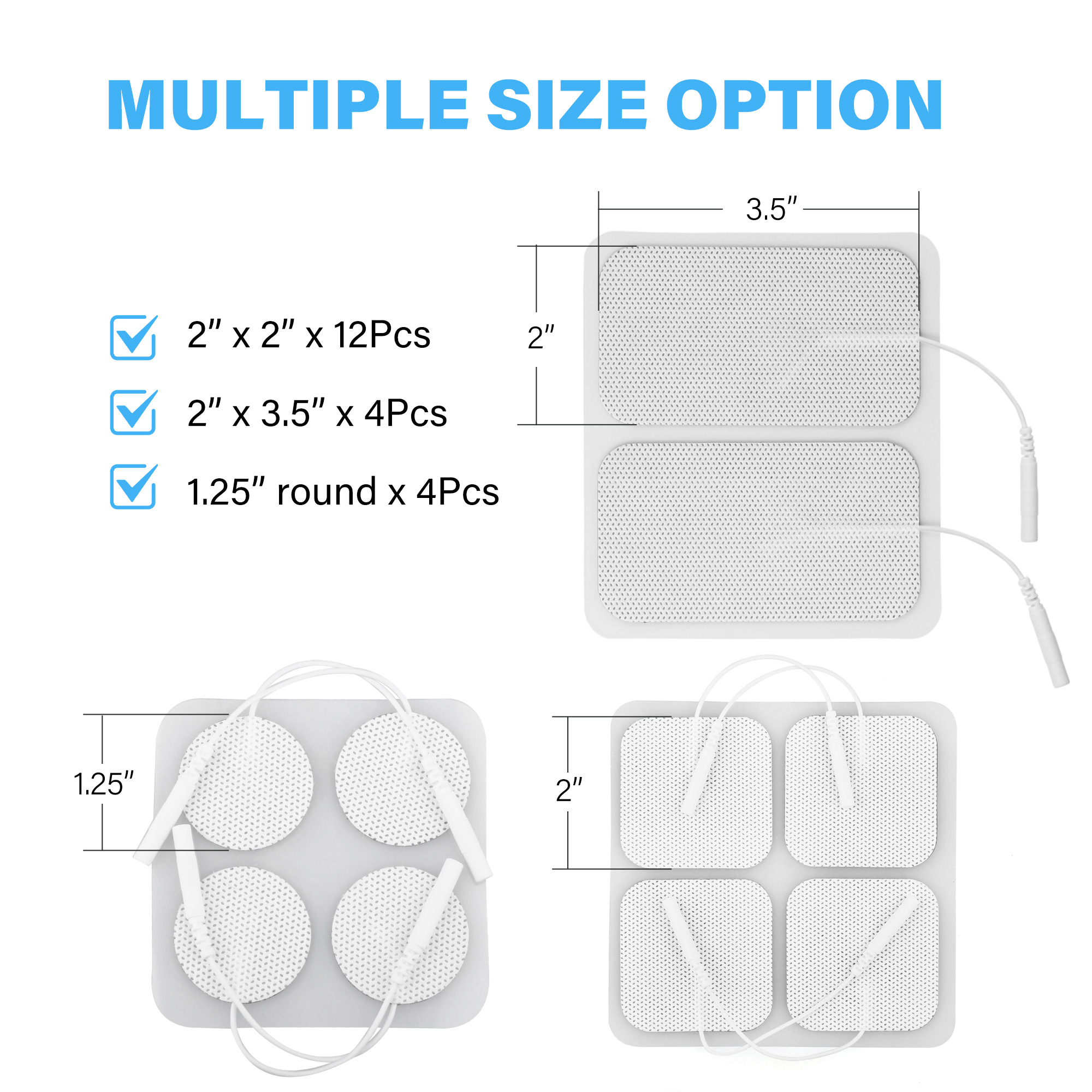 LotFancy 20-Pack TENS Replacement Electrode Pads photo 6