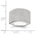 thumbnail image 2 of 925 Sterling Silver Polished Cubic Zirconia Ring, 2 of 2