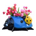 thumbnail image 1 of CAROOTU Metal Ldybug Flower Pot Mini Animal Ladybugs Desktop Ornament Colorful Decorative Outdoor Garden, 1 of 6