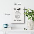 thumbnail image 2 of Bible Verse Art Wall Decor Proverbs 3:5-6 Trust in the Lord Scripture Canvas Painting Prints for Home Dining Room Living Room Wall Decor Framed Artwork Christian Gifts(12x15 Inch), 2 of 5