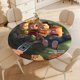 thumbnail image 4 of La gran aventura de Nate-theme Fitted Round Tablecloths Elastic Edged Table Covers Waterproof Table Cloth for Kitchen Holiday Party Tables Decor 120cm, 4 of 6