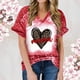 thumbnail image 1 of Fiudx Ofertas Flash Del Día Solo En Línea Top de Manga Corta con Estampado Degradado para Mujer, Top Sexy de Verano con Cuello En V y Estampado Regular para El Día Del Mes, 1 of 6