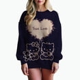 thumbnail image 1 of Sudaderas y sudaderas para mujer Sudaderas con estampado lindo de Hello Kitty Sudaderas de otoño y primavera Sudaderas con capucha de manga larga Harajuku de otoño y primavera, 1 of 1