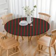 thumbnail image 3 of Multicolor Christmas Pattern Round Fitted Tablecloth with Elastic Edge,Dining Table Cover Waterproof,Outdoor Round Tablecloth for Camping,Dining,Indoor and Outdoor, 3 of 7