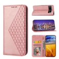 thumbnail image 1 of Case for Google Pixel 7 Pro, Magnetic Matte Premium PU Leather Stand Flip Cover with Card Slots and Wallet, Shockproof and Full Body Protection Compatible with Google Pixel 7 Pro - Rosegold, 1 of 10