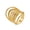 Gold, variant on Women Stainless Steel Simple Cool 28mm Chunky Cut Out Multilayer Stacked Irregular Curve Wraps Biker Ring Comfort Fit Split Style Gold Size 8