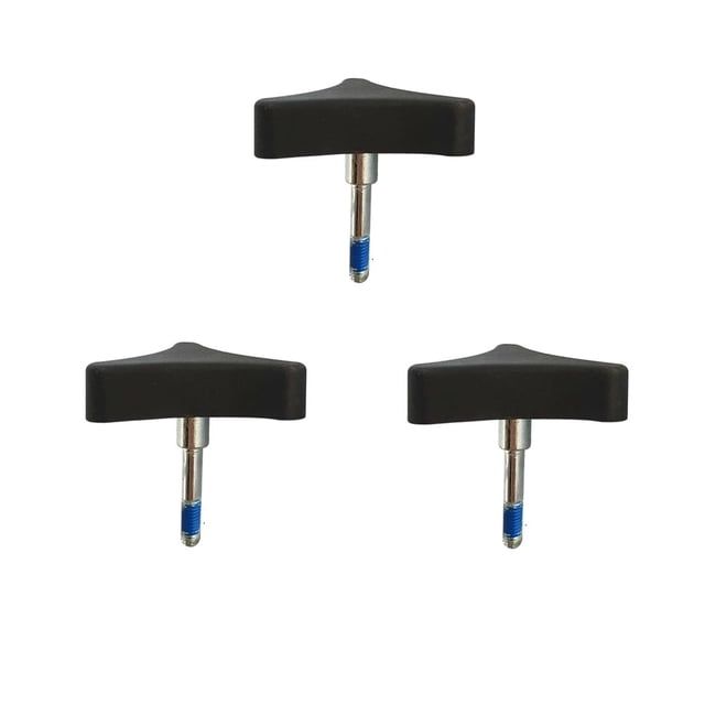 3 perillas de repuesto universales para andadores con ruedas, andadores plegables, andadores manuales, etc. Perilla de aluminio de 3 puntos, accesorios para andadores Medline.