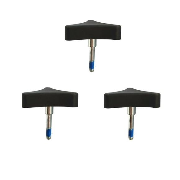 3 perillas de repuesto universales para andadores con ruedas, andadores plegables, andadores manuales, etc. Perilla de aluminio de 3 puntos, accesorios para andadores Medline.