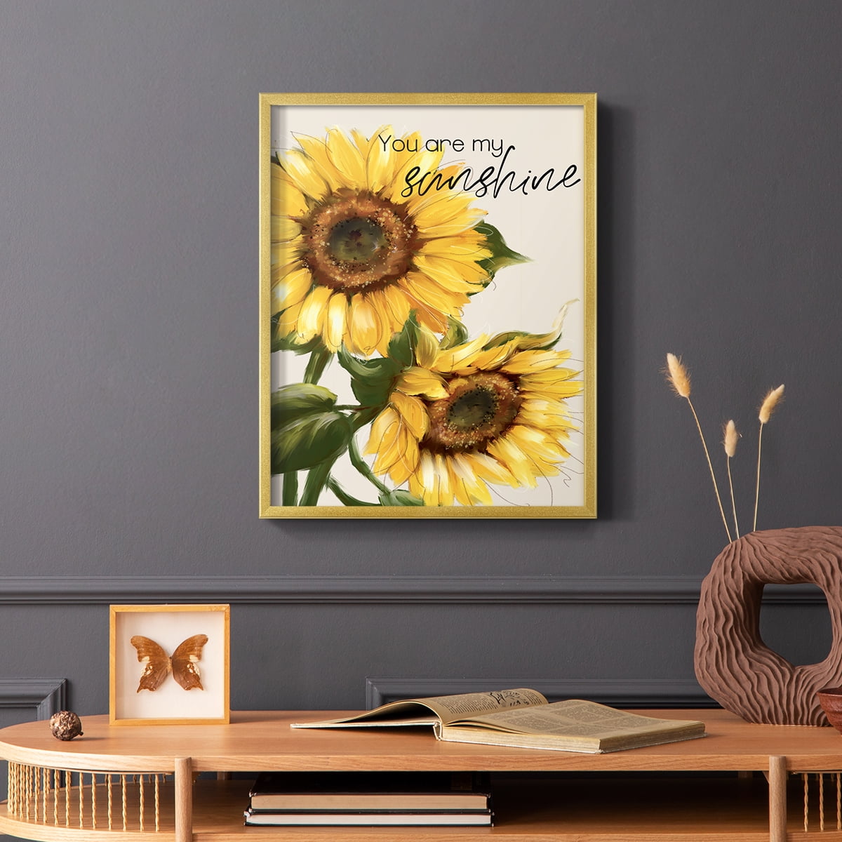 You Are My Sunshine Framed Print - Solid Wood in Single Picture Frame Solid Wood 2 Framed Print