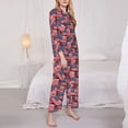 thumbnail image 3 of Sikiie America Flags1 Women's Long-Sleeve Shirt and Full-Length Bottom Pajama Set (s-xxl)-XX-Large, 3 of 7