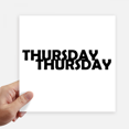 thumbnail image 1 of Stylish Characters Thursday Sticker Tags Wall Picture Laptop Decal Self adhesive, 1 of 1