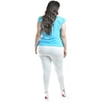 thumbnail image 3 of Blusa Roman Fashion Tallas Extras 8048 Azul claro 38, 3 of 6