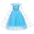 thumbnail image 3 of Disfraz de princesa Elsa, talla 3, con varita, corona, guantes y cuello, 3 of 7