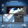 thumbnail image 2 of Compatible with Samsung Z Fold 4 Case with Built-in Screen Protector, Soft TPU Bumper Case for Samsung Galaxy Z Fold 4 Clear Phone Case Shockproof Anti-Scratch Transparent Cases (Black), 2 of 6
