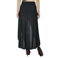 thumbnail image 3 of Bimba Women Asymmetrical Rayon Skirt High Low Skirt, 3 of 7