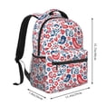 thumbnail image 2 of Fotbe Birds Flowers Pattern Casual Backpack for School, Travel, and Outdoor Activities - Durable, Lightweight, and Comfortable, 2 of 5