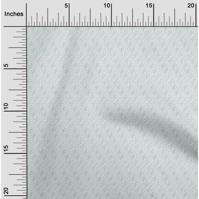 oneOone Cotton Flex Sky Blue Fabric Abstract Small Fabric For Sewing Printed Craft Fabric By The Yard 40 Inch Wide