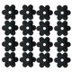 thumbnail image 1 of IFANLANDOR 40Pcs Nonslip Black Rubber Flower Shaped Flag Pole Stoppers for Yard and Garden, 1 of 8