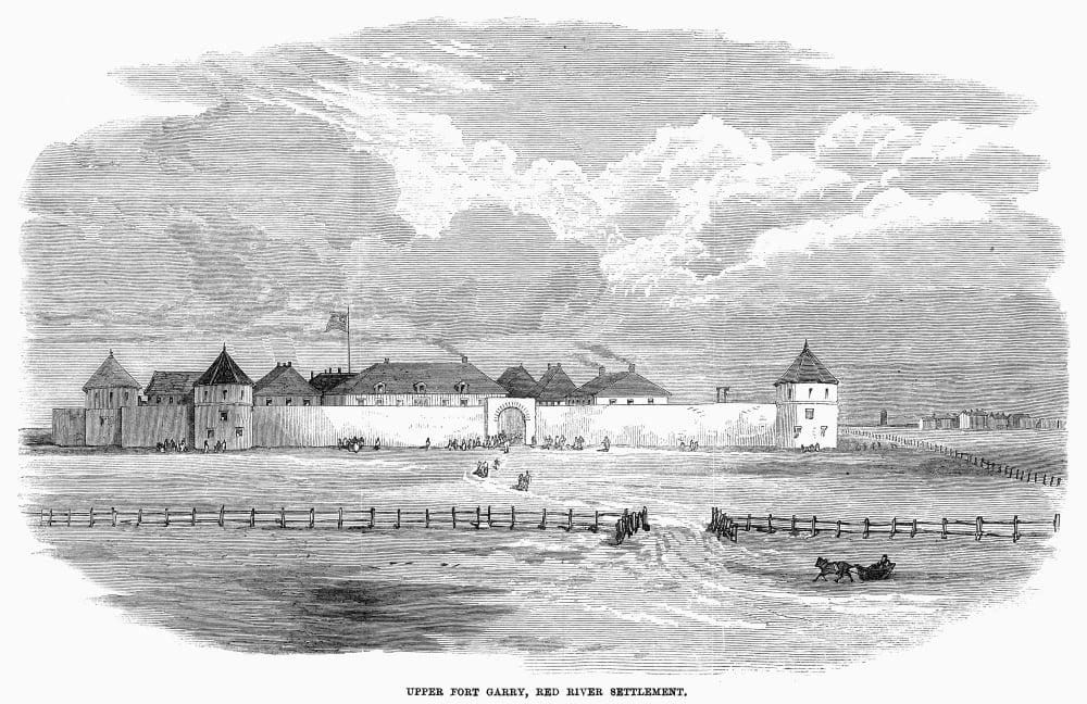 Canada Fort Garry 1870 Nhudson Bay CompanyS Fort Garry Or Upper Fort