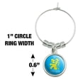 thumbnail image 4 of Big Bang Theory In Distress Wine Glass Charm Drink Marker, 4 of 5