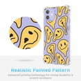 thumbnail image 5 of Yellow Melting Face Clear Case for iPhone 12 Mini,Aesthetic Art Design Case for Men Women,Unique Soft Transparent TPU Bumper Case Cover, 5 of 5