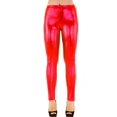 thumbnail image 1 of LAVRA Women's Metallic Shiny Full Length Leggings, 1 of 2